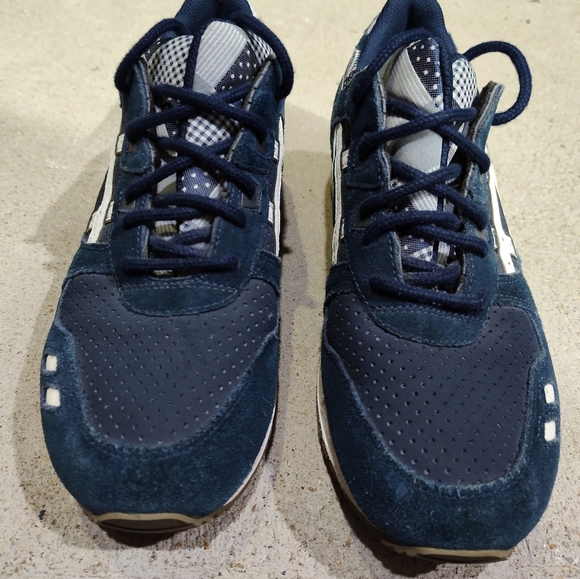 Women’s Asics Gel-Lyte 3 navy blue Patchwork 8½ - Picture 4 of 7